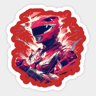 red ranger Sticker